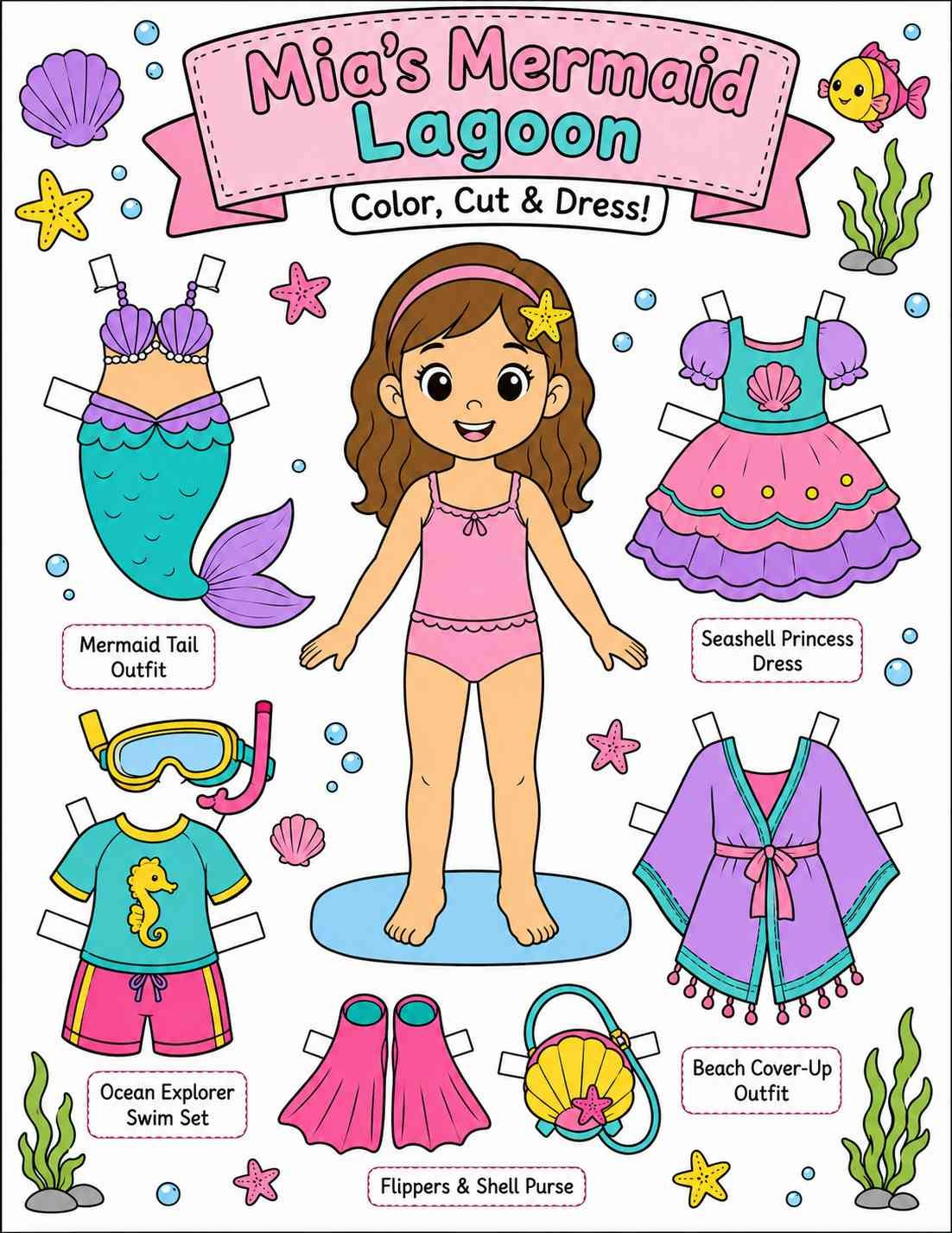 Mia's Mermaid Lagoon — Full Color
